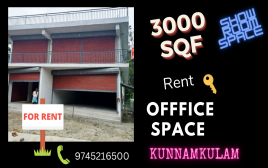 3000 SQF Office/ Show Room Space For Rent near Kunnamkulam